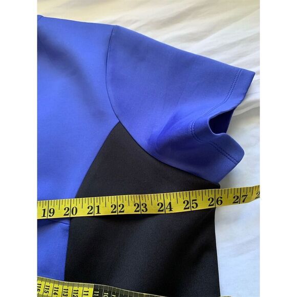 Metaphor‎ Women's Plus 3X Blue Colorblock Knee Length Dress Casual - Picture 9 of 14